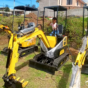 Mini excavadora 1.5Ton Small Digger EPA/CE New Bagger Precio barato Crawler Small Excavators Mini Excavator para la venta