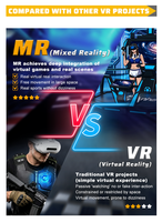 Voitures tamponneuses pour parcs d'attractions intérieurs, Lunettes VR MR, Réalité virtuelle 3D, Site multi-attractions, Zone de combat en direct, Métal
