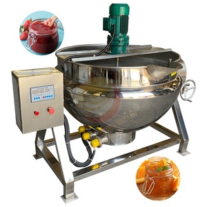 Marmite de cuisson inclinable à double enveloppe avec turbine mélangeuse en acier inoxydable pour la cuisson des sauces - Product Image 4