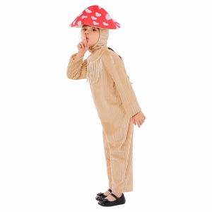 Disfraz de Hongo para Niños, Traje de una Pieza con Gorro Rojo y Patrón de Corazones, para Fiestas y Actuaciones, Talla M - Product Image 4