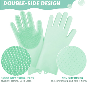 Gant de massage pour animaux de compagnie Roki 2-en-1 en silicone, gant de toilettage pour chiens, écologique, biodégradable, taille petite/moyenne, nettoyage des poils - Product Image 6