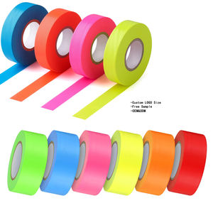 Ruban de marquage <span class=keywords><strong>bleu</strong></span> durable résistant aux intempéries, ruban PVC non adhésif fluorescent rose, vert, jaune pour la topographie et la foresterie - Product Image 5