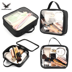 Bolsa de Viaje Cosmética Multifuncional Lavable con Cierre de PVC y Logotipo Personalizado al por Mayor, Organizador de Maquillaje con Color Personalizado - Product Image 4