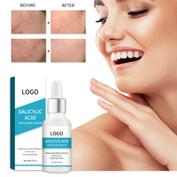 Sérum éclaircissant pour le visage à l'acide mandélique, au thé vert et à la vitamine B5, naturel et biologique, en marque privée OEM