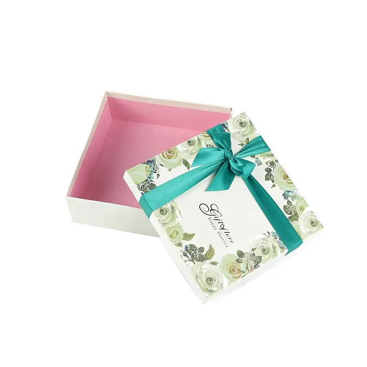 17*17*5cm Square Paper White Small Box Free Risk Buying Gift Box