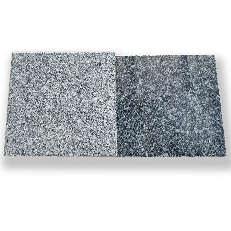 Diskon besar-besaran batu bata granit abu-abu gelap berkobar G654 baru Natural
