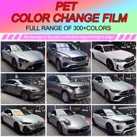 Film de covering automobile en PET 6,5 mil, couleur argent liquide, effet métallique, changeant de couleur, aluminium Mercury GT Silver, vente en gros