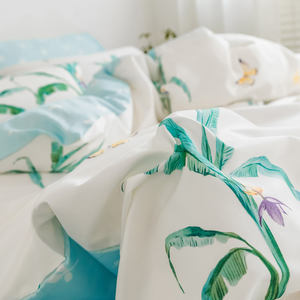 Directo de fábrica al por mayor 100% algodón impresión 3D Jacquard King ropa de cama edredón fundas de almohada y sábanas - Product Image 4