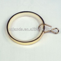 Boucles pour rideau en nickel brossé, 1 pièce, accessoires métalliques pour la maison