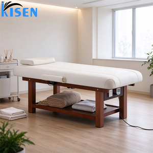 Cama de Tratamiento Eléctrica Profesional Kisen con Respaldo y Reposapiés Ajustables en Altura para Salón de Belleza, Spa, Clínica Médica - Product Image 6