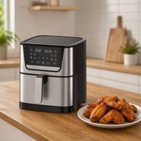 Freidora de Aire Digital Familiar de 8.5L, Gran Capacidad, Múltiples Programas Preestablecidos, Diseño Antiadherente y Fácil de Limpiar