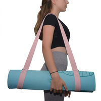 Sangle de transport de tapis de yoga en coton de haute qualité, support de luxe pour tapis de yoga, sangle de transport de tapis de yoga naturelle