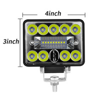 DXZ Barre de feux de travail LED pour voiture 3 pouces 3030LED 18SMD 54W certifiée CE 12V-24V, montage universel, pour rénovation/amélioration, garantie 1 an