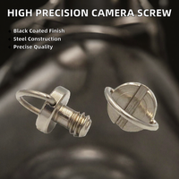 Speciale op maat gemaakte, zeer nauwkeurige DIN-standaard stalen D-ring 1/4 camera statief kleine mini verborgen spionagecamera bevestigingsschroef