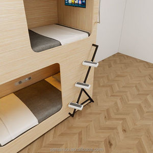 Literas de Madera Maciza de Estilo Chino, Ecológicas y de Alta Calidad para Hostales Juveniles, Dormitorios Escolares, Apartamentos Estudiantiles y Habitaciones Pequeñas - Product Image 2