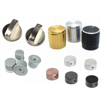 Bouton de commande rotatif audio Hi-Fi non standard en métal usiné CNC de précision pour potentiomètre