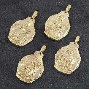 Collier pendentif totem bouddhiste vintage en acier inoxydable pour la fabrication de bijoux - Product Image 2