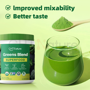 ผลิตภัณฑ์เสริมอาหาร chtnature 100% ผงซุปเปอร์กรีนออร์แกนิกแท้ฉลากส่วนตัว - Product Image 6