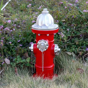 <strong>Resin</strong> Fire Hydrant for Dogs to Pee, 20 Inch <strong>Backyard</strong> Decoration Outdoor Statue Firefighter Men's Gift - Product Image 4