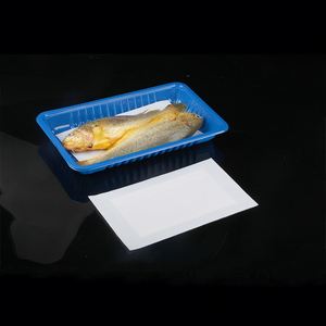 แผ่นซับน้ำสำหรับเนื้อสัตว์ ผัก ปลา ขนาด 260*150 มม. แบบใช้แล้วทิ้ง เกรดอาหาร ซึมซับน้ำได้ดี ราคาขายส่ง - Product Image 2