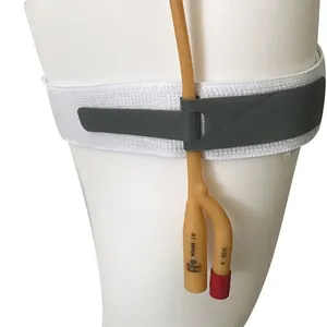 带硅胶手柄的可调钩环带导管稳定装置防滑尿液引流管支架
