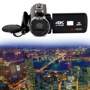 Kablosuz 4K Video kamera Full HD profesyonel kamera ile 3 inç dokunmatik ekran 48MP dijital kamera kaydedici