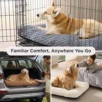 Coussin moelleux pour chien, pour cage et sol, lavable en machine, antidérapant, pour chenil et usage domestique