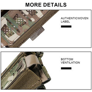 Sac de rangement tactique en nylon pour MP5 avec porte-chargeurs 3 ronds et gilet de défense personnelle - Product Image 6