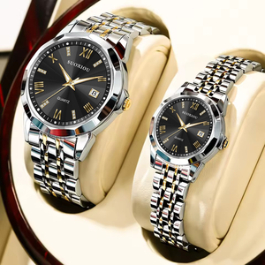 Reloj de Cuarzo de Lujo de Alta Calidad, <span class=keywords><strong>Nuevo</strong></span> Diseño, Superventas, <span class=keywords><strong>Precio</strong></span> al por Mayor, Relojes para Hombre y Mujer, Esferas Azules, Negras y Plateadas - Product Image 2