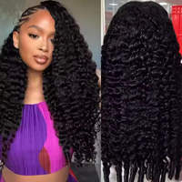 Peluca Frontal de Encaje HD sin Pegamento, Cabello Humano Vietnamita Virgen, 200% de Densidad, Pelucas de Cabello Humano Marrón para Mujer, Peluca de Cabello Humano Rizado Birmano