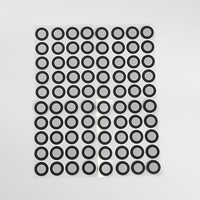 Marqueurs adhésifs annulaires hautement réfléchissants de 12 mm de diamètre intérieur et 19 mm de diamètre extérieur pour l'étalonnage des scanners 3D, la photogrammétrie et la métrologie de précision