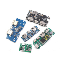 Batterie au lithium 18650 Module de suralimentation à affichage numérique Banque d'alimentation PCB double USB