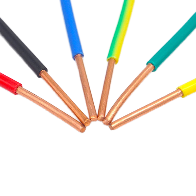 H07V-U Single Core Copper Cable PVC Insulated 450/750V Building Housing Electrical Wire Solid Conductor BV