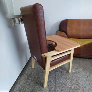 Dining Chair Solid Wood Frame Upholstered Seat High Elasticity <b>Backrest</b> For Adults And Elderly Home Use - Product Image 1