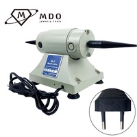 Machine de polissage et de meulage rotative à double tête DM-3 pour bijoux, vitesse variable 7000 tr/min, polisseuse de table à double tête