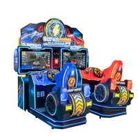 Simulateur de course à deux places avec sièges dynamiques, machine de jeu d'arcade à monnayeur, jeu vidéo de conduite pour centre de jeux et parc d'attractions