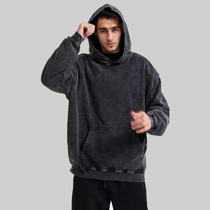 Nouveau logo de broderie <span class=keywords><strong>d</strong></span>'impression personnalisée pour unisexe 400 Gsm à capuche personnaliser vierge <span class=keywords><strong>d</strong></span>écontracté surdimensionné sweats à capuche 400gsm - Product Image 4