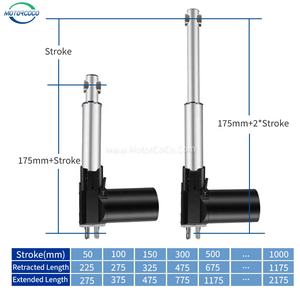 Мощный электрический линейный актуатор 6000Н, 12В/24В, с датчиком Холла, IP54, для умного дома и медицинских кроватей - Product Image 6