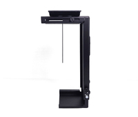 GD02 Support de boîtier universel pour PC sous le bureau Support mural pour CPU Support réglable pour ordinateur central Support pour boîte hôte Support pour support