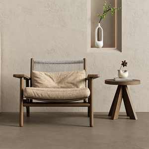 Poltrona di Lusso Nordica Moderna <span class=keywords><strong>in</strong></span> <span class=keywords><strong>Legno</strong></span> Massello Sedia <span class=keywords><strong>da</strong></span> <span class=keywords><strong>Salotto</strong></span> Moderna per il Tempo Libero - Product Image 4
