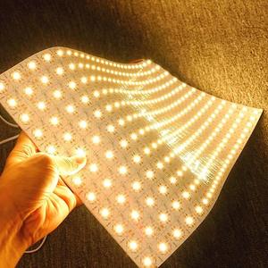 Panneaux LED flexibles bicolores CCT 2700-6500k Bond 24v 24w 9.17x19.69, feuilles LED flexibles rétroéclairées pour îlot de cuisine, effet marbre - Product Image 3