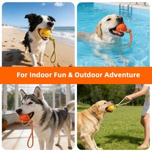 Entrega Rápida, Pelota de EVA Texturizada para Perros con Orificio, Juguete Interactivo para Perros, Juguetes para Masticar para Perros Agresivos, Mordida Fuerte - Product Image 5