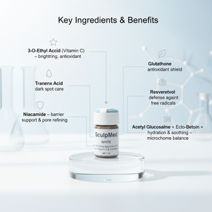 Livraison Gratuite – Sérum en Poudre Doux Éclaircissant au Glutathion, Niacinamide, Acide Tranexamique et Resvératrol pour Peaux Grasses – Crème et Essence - Product Image 4