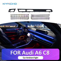 KYNCHO Audi A6 C8 Éclairage d'ambiance LED pour voiture, éclairage intérieur automatique, éclairage intérieur symphonique, éclairage d'ambiance LED automobile