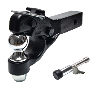 ชุดหัวลากพ่วงแบบ Pintle Hitch ใหม่ ขนาด 8 ตัน พร้อมลูกบอลลากขนาด 2-5/16 นิ้ว เคลือบสีดำด้วยผงเคลือบคุณภาพสูง อะไหล่และอุปกรณ์เสริมระดับพรีเมียมสำหรับรถพ่วง - Product Image 2
