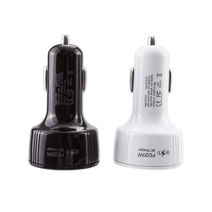 Mini chargeur de voiture rapide téléphone portable PD 30 W QC 3.0 double chargeur de voiture rapide - Product Image 4