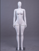 Mannequin de Couture Femme Grande Taille Chromé BBL, Modèle Corps Entier, Doré Brillant, en Plastique PP, Pose Debout pour Femmes Courbes