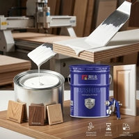 Laque PU pour bois, 3 composants, finition mate blanche, à base de solvant, haute couvrance, résistante aux rayures, peinture pour meubles en bois