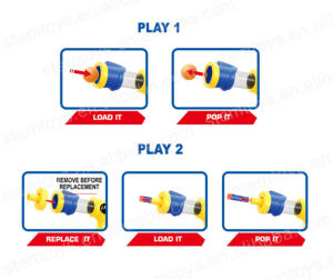 Wettbewerbs fähiges pädagogisches 2-in-1-Outdoor-Sportspielset für Kinder Air Power Foam Bullets Shooting Gun Target Board aus Kunststoff - Product Image 6