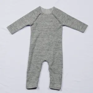 Bán Buôn Smocked Dài Tay Áo Bé Rompers Cotton Bé Quần Áo Bé Trai Rompers Một Mảnh